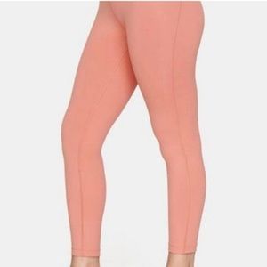 Outdoor Voices Leggings Women's Extra Small Peach Space Dye Full Length Orange